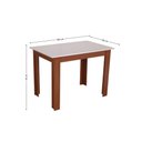 Ver imagem 3 de Mesa Retangular Pérola 108 Cm Mdf