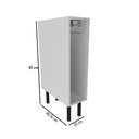 Ver imagem 4 de Balcão de Cozinha 20 cm Grazi com Porta Toalhas Branco - Tecno Mobili