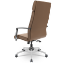 Ver imagem 3 de Cadeira Presidente Suprema Plaxmetal Base Cromada Mecanismo Relax em Vinil Caramelo