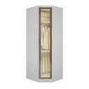 Ver imagem 1 de Guarda-Roupa Modulado de Canto Oblíquo 1 Porta Reflecta com LED 100% MDF Cairo