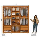 Ver imagem 2 de Guarda Roupa 6 Portas 230cm Veronese 164 Espazzo Madetec