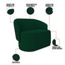 Ver imagem 3 de Namoradeira e 2 Poltronas Orgânica para Sala Malu Bouclê Verde M11 - D’Rossi