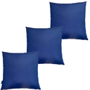 Ver imagem 1 de Almofadas Cheias Impermeável Antimofo Antiácaro Azul Marinho Área Externa Kit 3 45CMX45CM