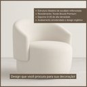 Ver imagem 2 de Poltrona Orgânica Oasis Bouclé Premium - Bege