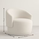 Ver imagem 3 de Poltrona Orgânica Oasis Bouclé Premium - Bege