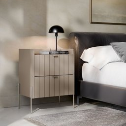 2 Mesas de Cabeceira Vênus Mdf 45cm - 2