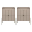 Ver imagem 1 de 2 Mesas de Cabeceira Vênus Mdf 45cm