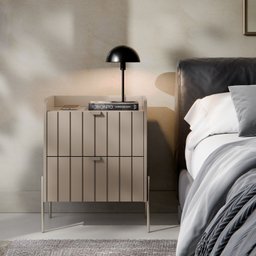 2 Mesas de Cabeceira Vênus Mdf 45cm - 4