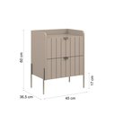 Ver imagem 5 de 2 Mesas de Cabeceira Vênus Mdf 45cm