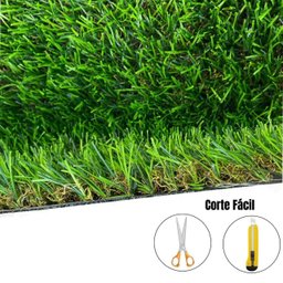 Grama Sintética Noronha Paisagista Premium - 30mm de Altura (1m²) Padrão Europeu - 2m de Largura - 5