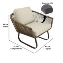 Ver imagem 3 de Poltrona Milão em Alumínio e Corda Sintetica Jardim Trama Original