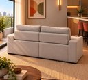 Ver imagem 2 de Sofá Modular 3 Lugares com Porta Copos 100% Espuma Balaqui Cor:Bege