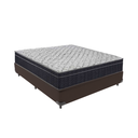 Ver imagem 1 de Cama Box Bipartido Casal Marrom e Colchão Airtech 150 D45 Ortobom