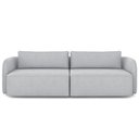 Ver imagem 3 de Sofá 3 Lugares Sala Living Orgânico 240cm Oregon K01 Veludo Cinza - Lyam Decor