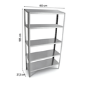 Ver imagem 2 de Prateleira de Aço Galvanizada com 5 Bandejas Suporta Ate 150kg