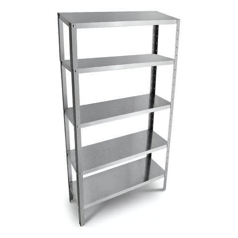Prateleira de Aço Galvanizada com 5 Bandejas Suporta Ate 150kg