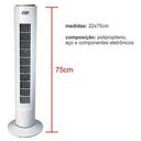 Ver imagem 2 de Ventilador de Coluna Circulador de Ar Branco Potente Fix - 110V