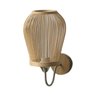 Arandela parede de bambu montado arandela lâmpada luz do vintage estilo iluminação e27 base decorati - 6