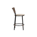 Ver imagem 4 de Kit 2 Banquinhos Baixo Cozinha Americana de Fibra Sintetica:chocolate/bege