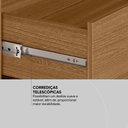 Ver imagem 6 de Cômoda 4 Gavetas 1 Porta com Rodizios Flora - Amêndola Touch