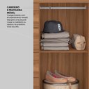Ver imagem 7 de Cômoda 4 Gavetas 1 Porta com Rodizios Flora - Amêndola Touch