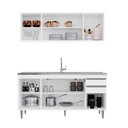 Ver imagem 2 de Balcão Gabinete para Pia 160cm 4 Portas Lorena - Ssx Multicoisas