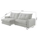 Ver imagem 4 de Sofá Firenze Veludo 02 Módulos de 120cm B25cm Meu Sofá Online