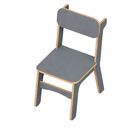 Ver imagem 2 de Cadeira Infantil Mdf para Quarto e Brinquedoteca:cinza