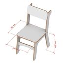 Ver imagem 3 de Cadeira Infantil Mdf para Quarto e Brinquedoteca:cinza