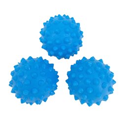 Kit 3 Brinquedo Pet Bolinha Maciça E Cravo P/ Cão Peq 45mm Cor: Azul - 3