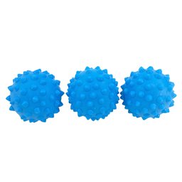 Kit 3 Brinquedo Pet Bolinha Maciça E Cravo P/ Cão Peq 45mm Cor: Azul - 5