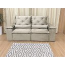 Ver imagem 6 de Sofá Retrátil Reclinável 2,30 M Bege 201 Athenas