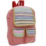 Mochila Casual Feminina Lona Gooc Original Rosa Carina - 1