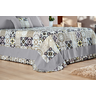 Cobre leito cama queen micropercal kit completo 250cm x 250cm almofada e refis - 3