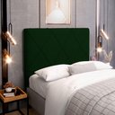 Ver imagem 5 de Cabeceira Cama Box Casal Queen Size Mel 160cm com Frame Veludo Verde - Desk Design