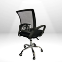 Ver imagem 2 de Cadeira Escritório Secretária Modelo Ascend Base Cromada com Rodinha e Regulagem de Altura