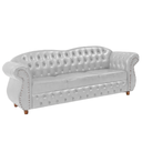 Ver imagem 1 de Sofá Chesterfield Merlo 3 lugares 1,80 - Corano Branco / Decoração, recepção, Barbearia, sala tv est
