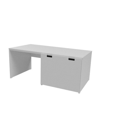 Mesa para Estudo com 1 Baú Castelo 100% Mdf (mesas Baús) Woodcore