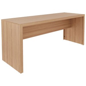 Escrivaninha Mesa Escritorio 180 Cm Me4185 Amendoa Tecno Mobili