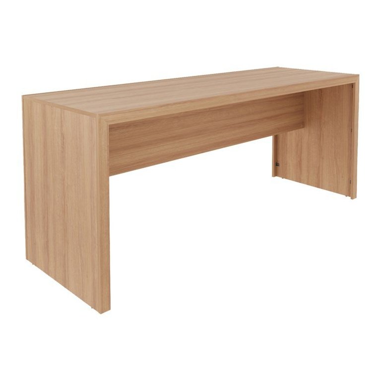 Escrivaninha Mesa Escritorio 180 Cm Me4185 Amendoa Tecno Mobili Escrivaninha Mesa Escritorio 180 Cm Me4185 Amendoa Tecno Mobili