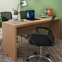 Ver imagem 2 de Escrivaninha Mesa Escritorio 180 Cm Me4185 Amendoa Tecno Mobili