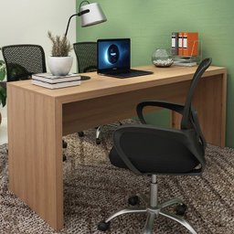 Escrivaninha Mesa Escritorio 180 Cm Me4185 Amendoa Tecno Mobili - 2