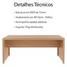 Escrivaninha Mesa Escritorio 180 Cm Me4185 Amendoa Tecno Mobili - 3
