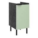 Ver imagem 2 de Armário Balcão de Cozinha 40cm 1 Porta S/tampo New York Móvel na Caixa
