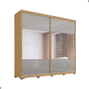 Ver imagem 3 de Guarda Roupa Caio 2 Portas com Espelho Naturale Off White
