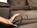 Ver mais imagens de Sofá Retrátil e Reclinável 2,70m em Tecido Veludão C/pillow Nos Braços Athenas:marrom