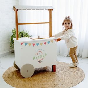 Carrinho de Picolé de Brinquedo 65cm X 37cm X 100cm