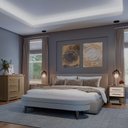 Ver imagem 2 de Mesa de Cabeceira 2 Gavetas Angra Rimo Jequitibá/off White