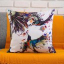 Ver imagem 5 de Kit com 4 Capas para Almofadas Decorativas Beija-flor