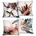 Ver imagem 1 de Kit com 4 Capas para Almofadas Decorativas Beija-flor
